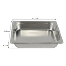 Cuba Gastronômica Buffet GN 1/1 200mm Aço Inox Sem Alça